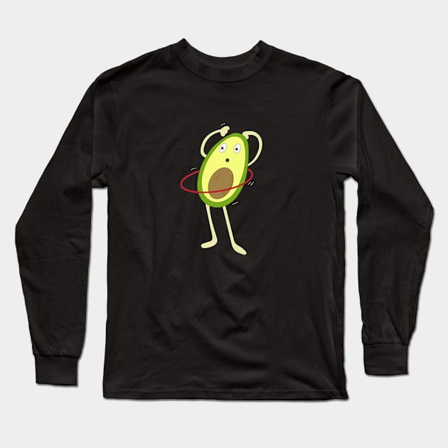 Fitness Avocado Long Sleeve T-Shirt by novaya